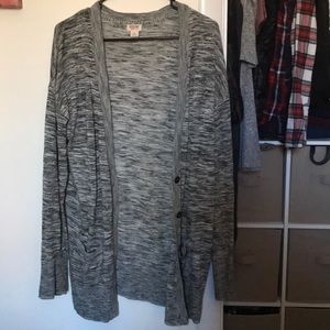 Long Grey Cardigan with pockets.